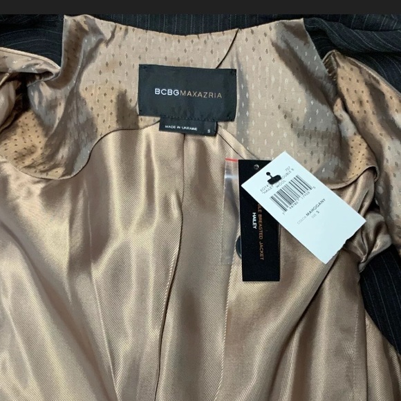 BCBG Max Azria Womens Behati Pinstripe Suit Size 4 - Picture 10 of 11